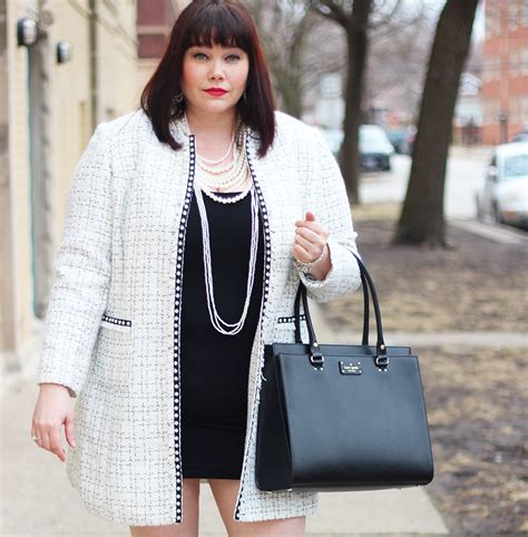 does chanel make plus sizes|plus size chanel style blazer.